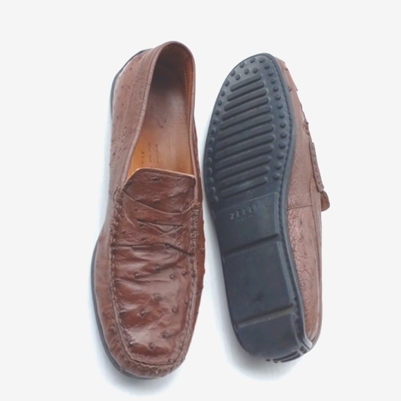 Brilliant Handmade Genuine 0strich Quill Loafers - Picture 5 of 15